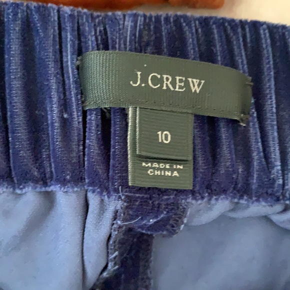 J.Crew Mercantile Drapey Luxe Navy Velvet Pants - Picture 5 of 5